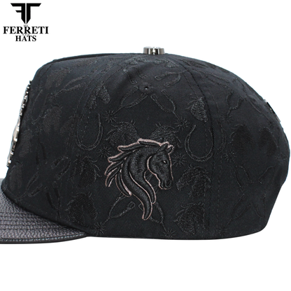 FERRETI HATS PREMIUM FT235 Dark Horse Baseball Cap For Men