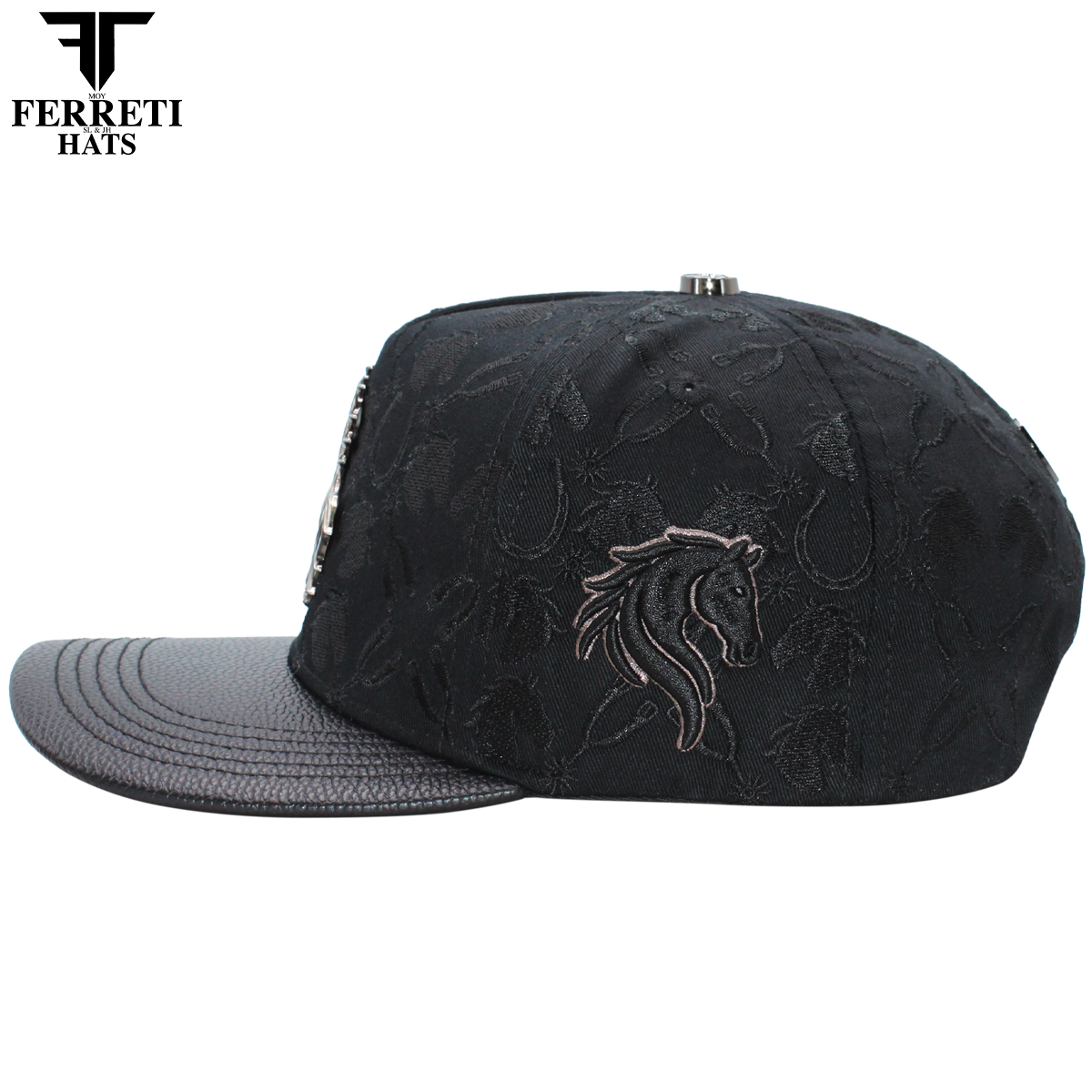 FERRETI HATS PREMIUM FT235 Dark Horse Baseball Cap For Men