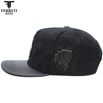 FERRETI HATS PREMIUM FT235 Dark Horse Baseball Cap For Men