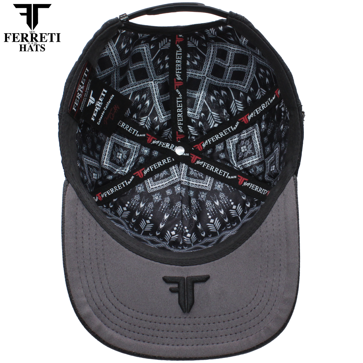 FERRETI HATS PREMIUM FT235 Dark Horse Baseball Cap For Men