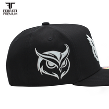 Cargar imagen en el visor de la galería, Culiacan EL Buho GLOW Negro Gorra Ferreti
