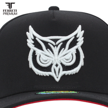 Cargar imagen en el visor de la galería, Culiacan EL Buho GLOW Negro Gorra Ferreti
