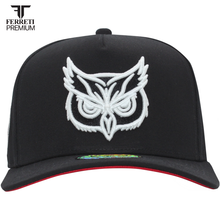 Cargar imagen en el visor de la galería, Culiacan EL Buho GLOW Negro Gorra Ferreti
