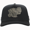 FERRETI HATS PREMIUM FT86BB Los 3 Vicios Black on Black Baseball Cap For Men