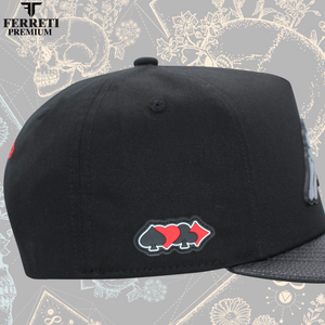 Gorra FERRETI “Full Bones Negro” FT95 PREMIUM