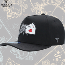 Cargar imagen en el visor de la galería, Gorra FERRETI “Full Bones Negro” FT95 PREMIUM
