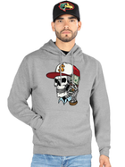 FERRETI HATS Cotton Hoodie Calavera with Iconic Skull Design