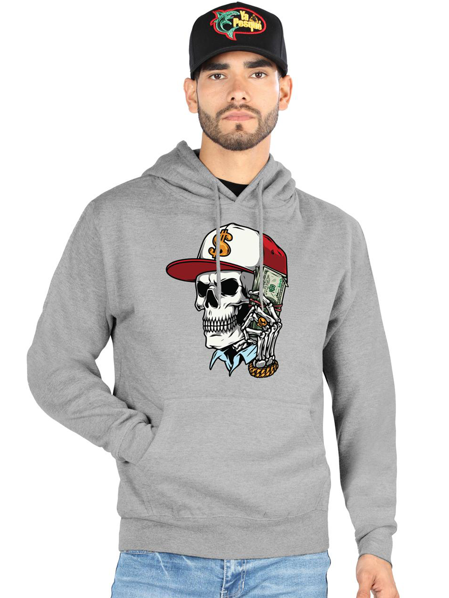 FERRETI HATS Cotton Hoodie Calavera with Iconic Skull Design