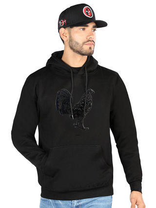 FERRETI HATS Cotton Hoodie Gallo with Iconic Rooster Design
