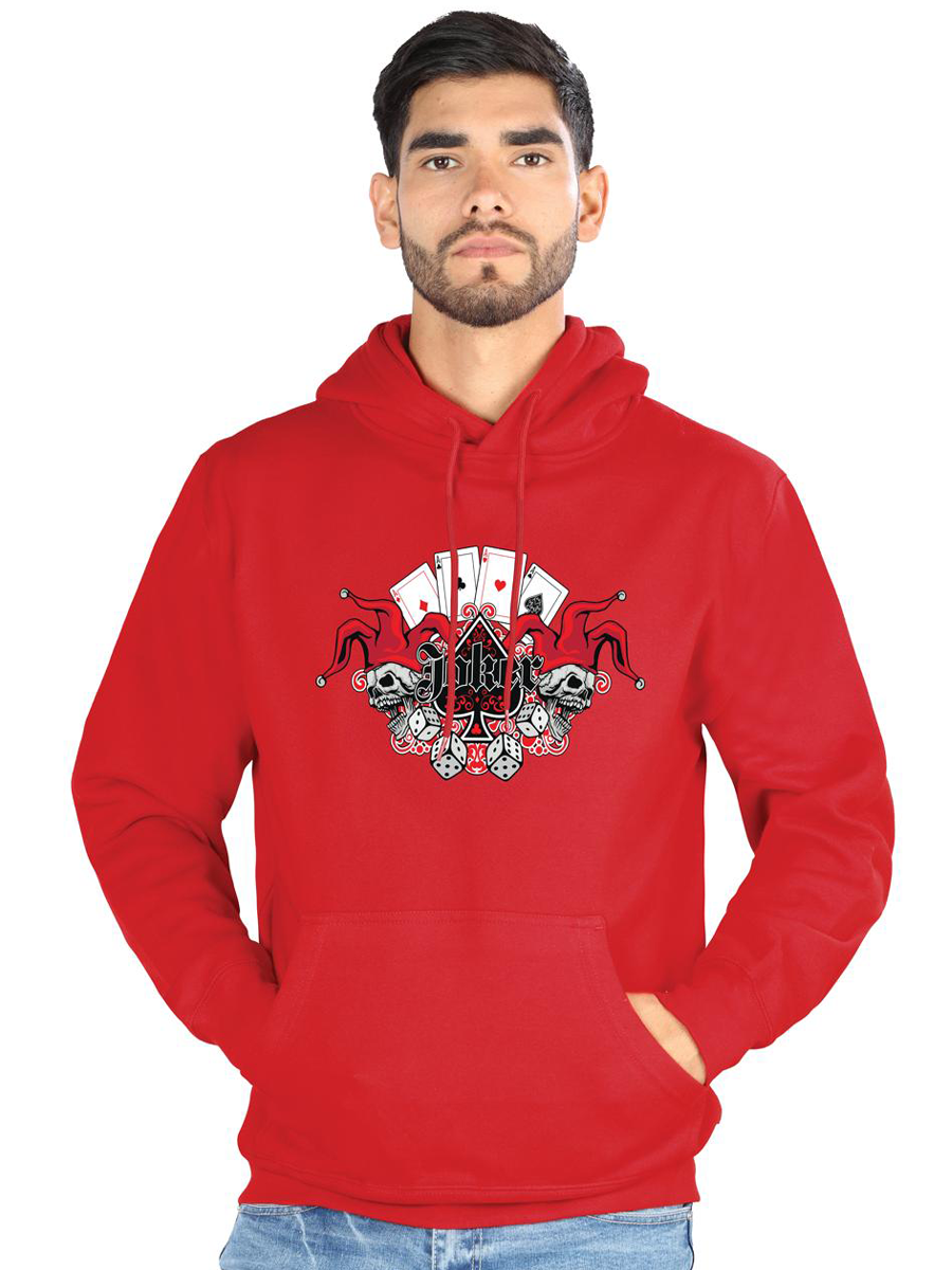 FERRETI HATS Cotton Hoodie Joker with Iconic Joker Design