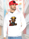 FERRETI HATS Cotton Hoodie Mal Oso with Iconic Bear Design