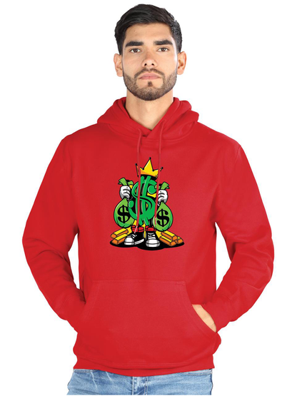 FERRETI HATS Cotton Hoodie Rey Dinero with Iconic Money Design