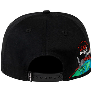 JC Hats University of Live CURVED Black