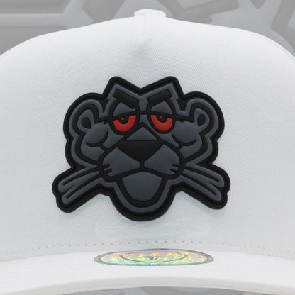 FERRETI HATS PREMIUM FT01 White Baseball Cap For Men La Pantera PVC