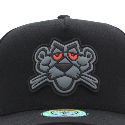 FERRETI HATS PREMIUM FT01 Black Baseball Cap For Men La Pantera PVC