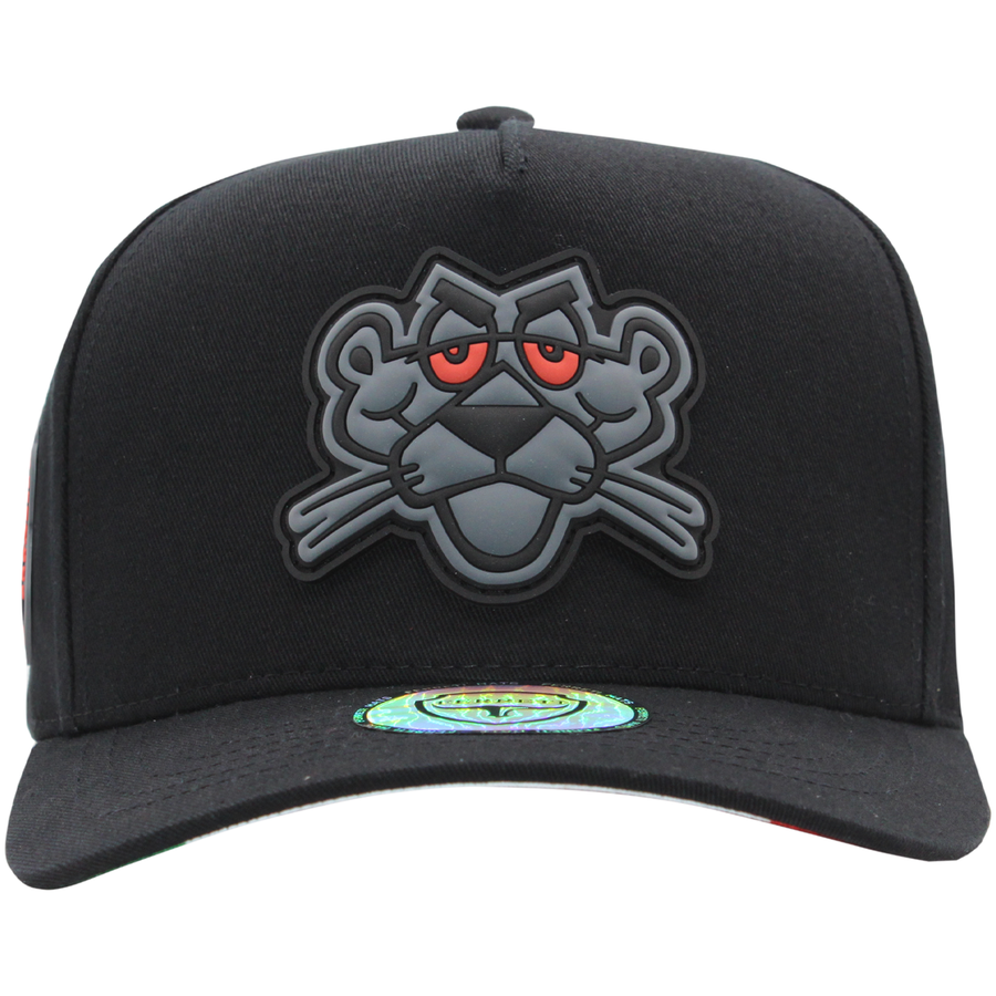 FERRETI HATS PREMIUM FT01 Black Baseball Cap For Men La Pantera PVC