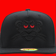 Cargar imagen en el visor de la galería, Culiacan La Pantera Bordado Negro FT68 Gorra Ferreti Vicera Plana
