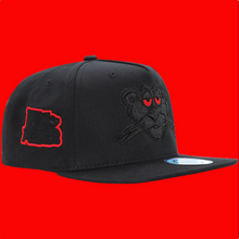 Cargar imagen en el visor de la galería, Culiacan La Pantera Bordado Negro FT68 Gorra Ferreti Vicera Plana
