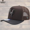 Ferreti Hats PREMIUM FT83M brown Mr. Gallo Gorra con Maya