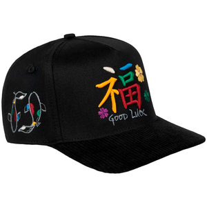 JC Hats Good Luck Black