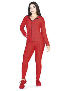 Set Sport Anticelulitis de Chamarra, Pantalón y Blusa ESTILO 31181