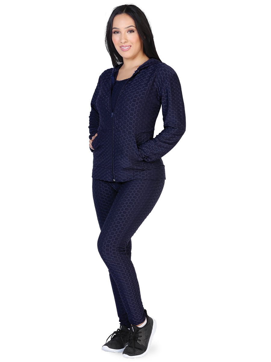 Set Sport Anticelulitis de Chamarra, Pantalón y Blusa ESTILO 3509