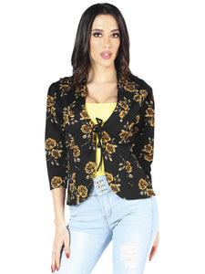 Cardigan Floreado Stretch ESTILO 3589