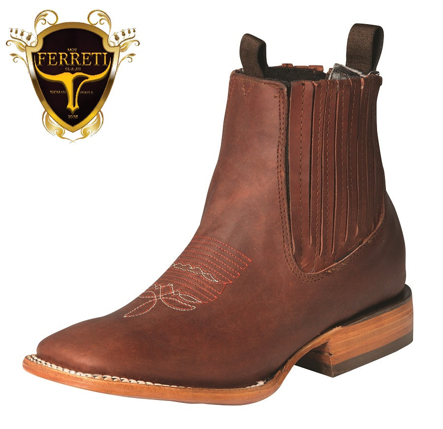 Botin Vaquero para Dama Original Horma Bulldog E11-1001 Shedron