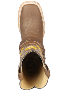 Bota Vaquera FERRETI PREMIUM para Dama Original Horma Texas FT12 Tan