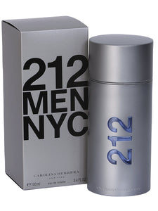 Perfume para Caballero CAROLINA HERRERA * 212  MEN 3.4 OZ EDT SPRAY